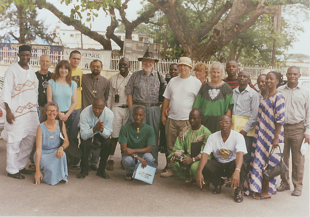 20020913 Susan Oropallo with the AVP International group visiting Badagry in Nigeria